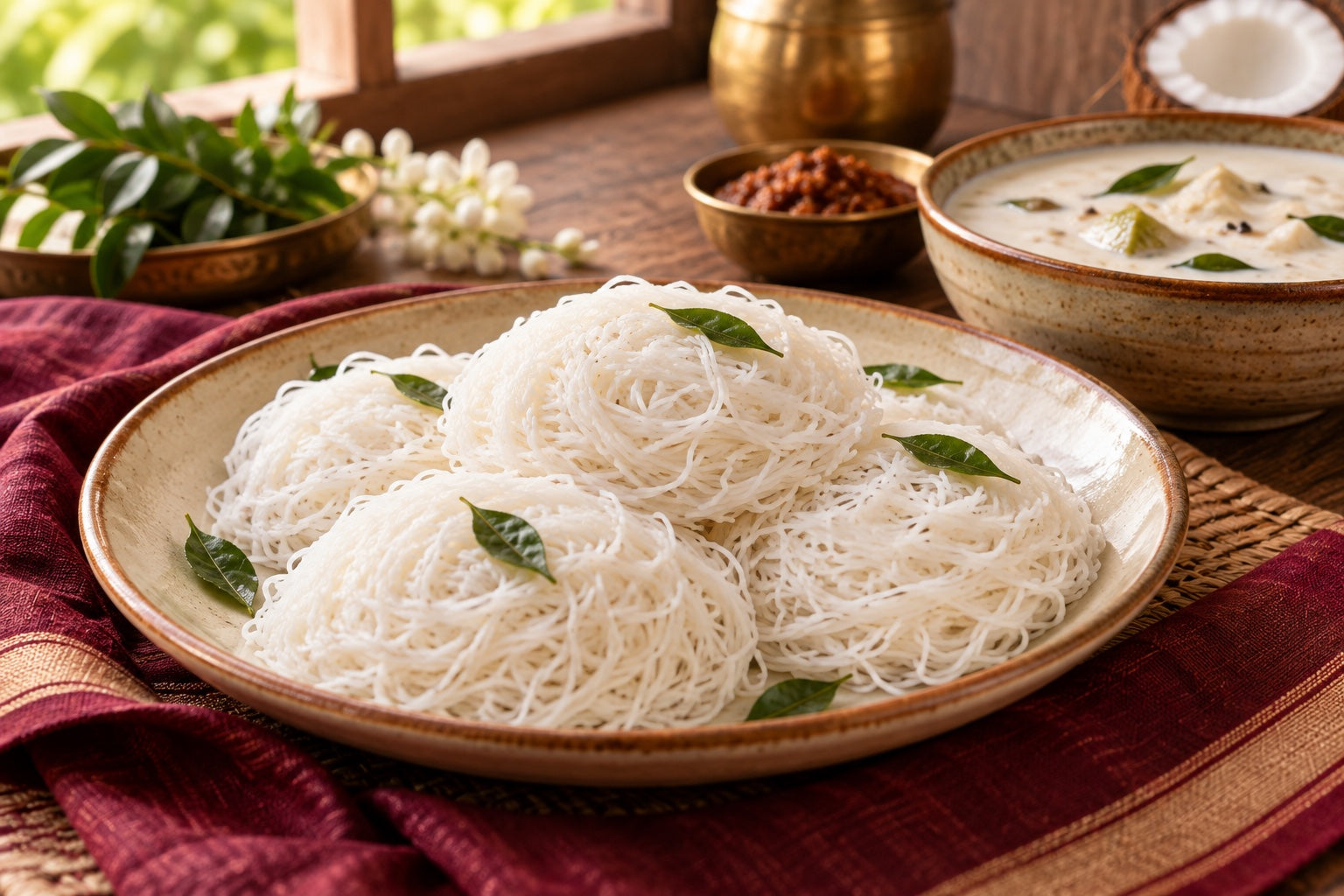 Soft & Fluffy Idiyappam